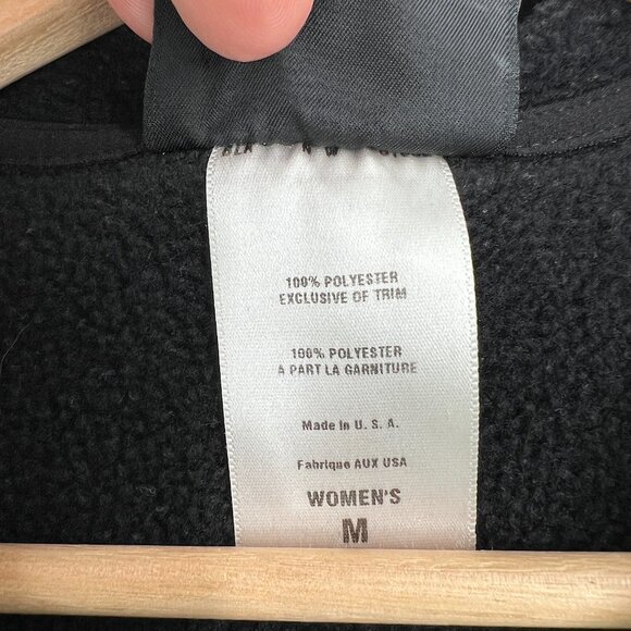 Patagonia Synchilla quarter zip pullover fleece jacket outdoor hiking black M - Picture 5 of 11